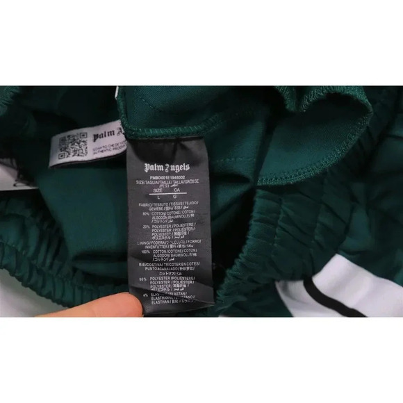 Palm Angels Green Track Pants *Missing Drawstring* Men's Large - Picture 10 of 10